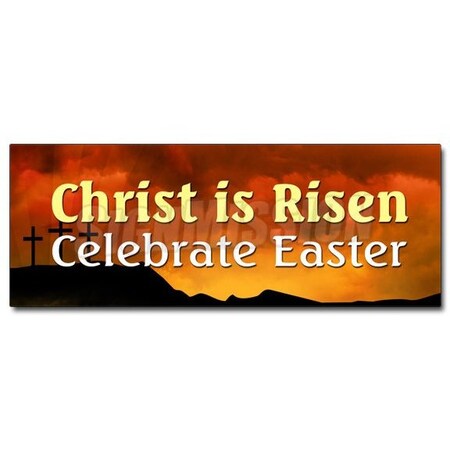 Signmission CHRIST IS RISEN CELEBRATE EASTER DECAL sticker easter bible celebrate D-12 Christ Is Risen Celebrate